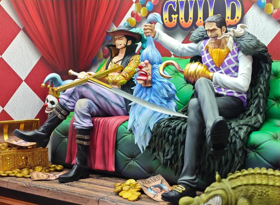 ワンピース クロスギルド ミホーク クロコダイル フィギュア ガレージ