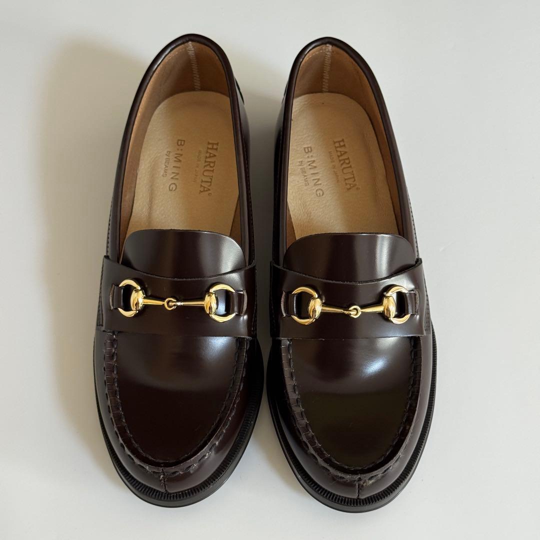 HARUTA ハルタ 別注 ビット ローファー 22.5cm ビームス ブラウン