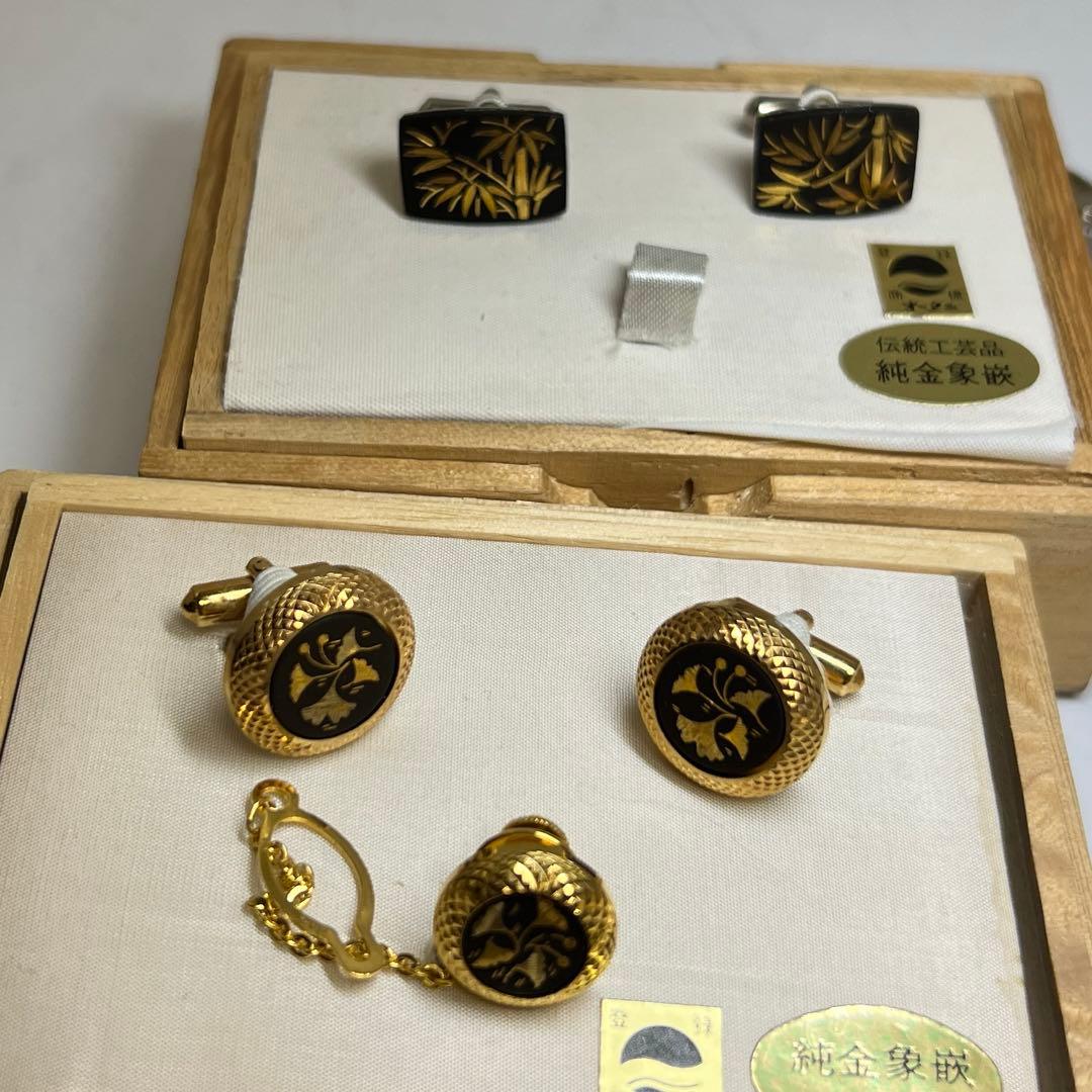 肥後 純金象嵌 アクセサリー 共箱 色々 東キ8-0127② - メルカリ