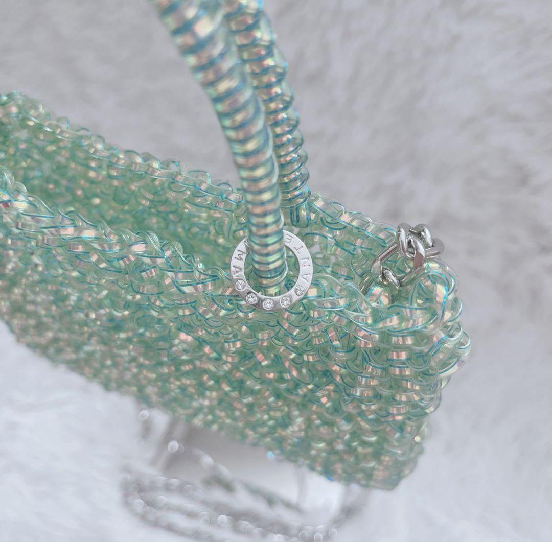 超希少カラー アンテプリマ スクエア ショルダーチェーン オーロラ