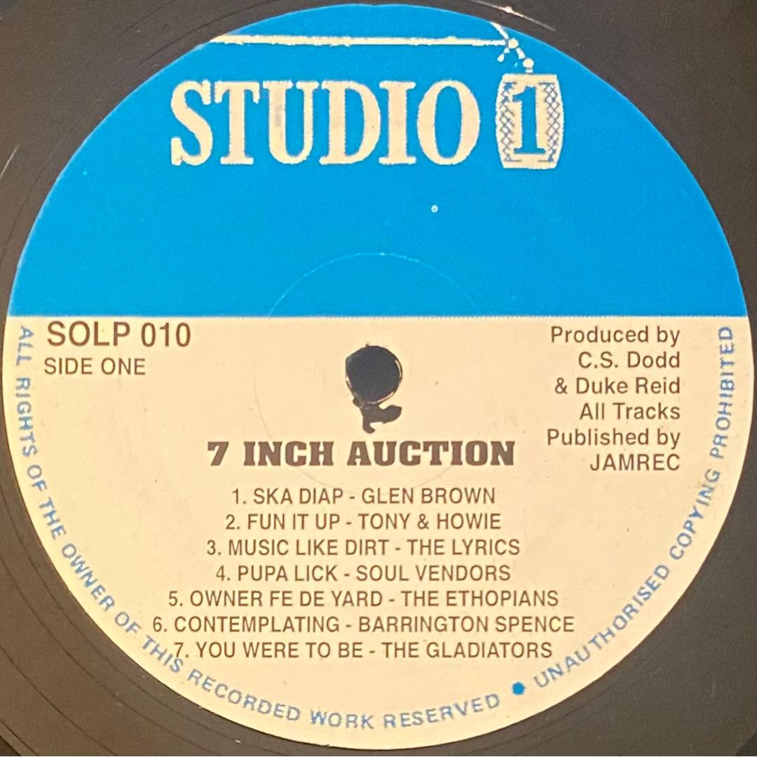 激レアコンピ！7 Inch Auction,Studio One,SOLP010 - メルカリ