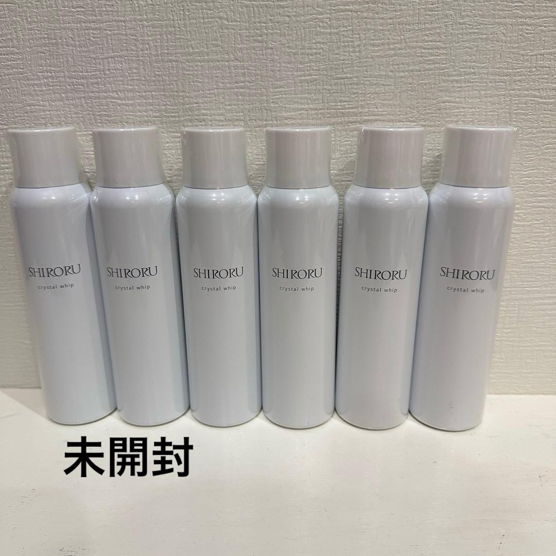未使用　SHIRORU 洗顔料 6本セット 2本セット 】 シロル SHIRORU クリスタルホイップ 120g 洗顔 炭酸洗顔