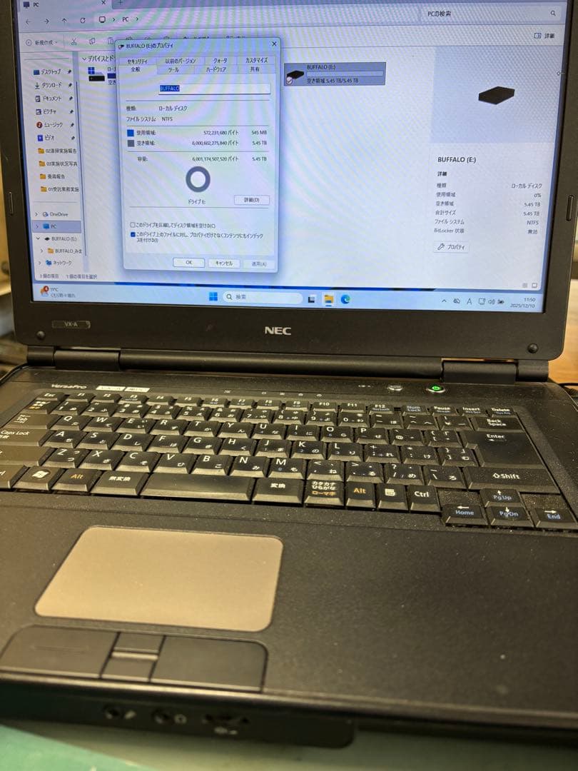 BUFFALO 6.0TB 外付けハードディスク HD-LE6U3-BB