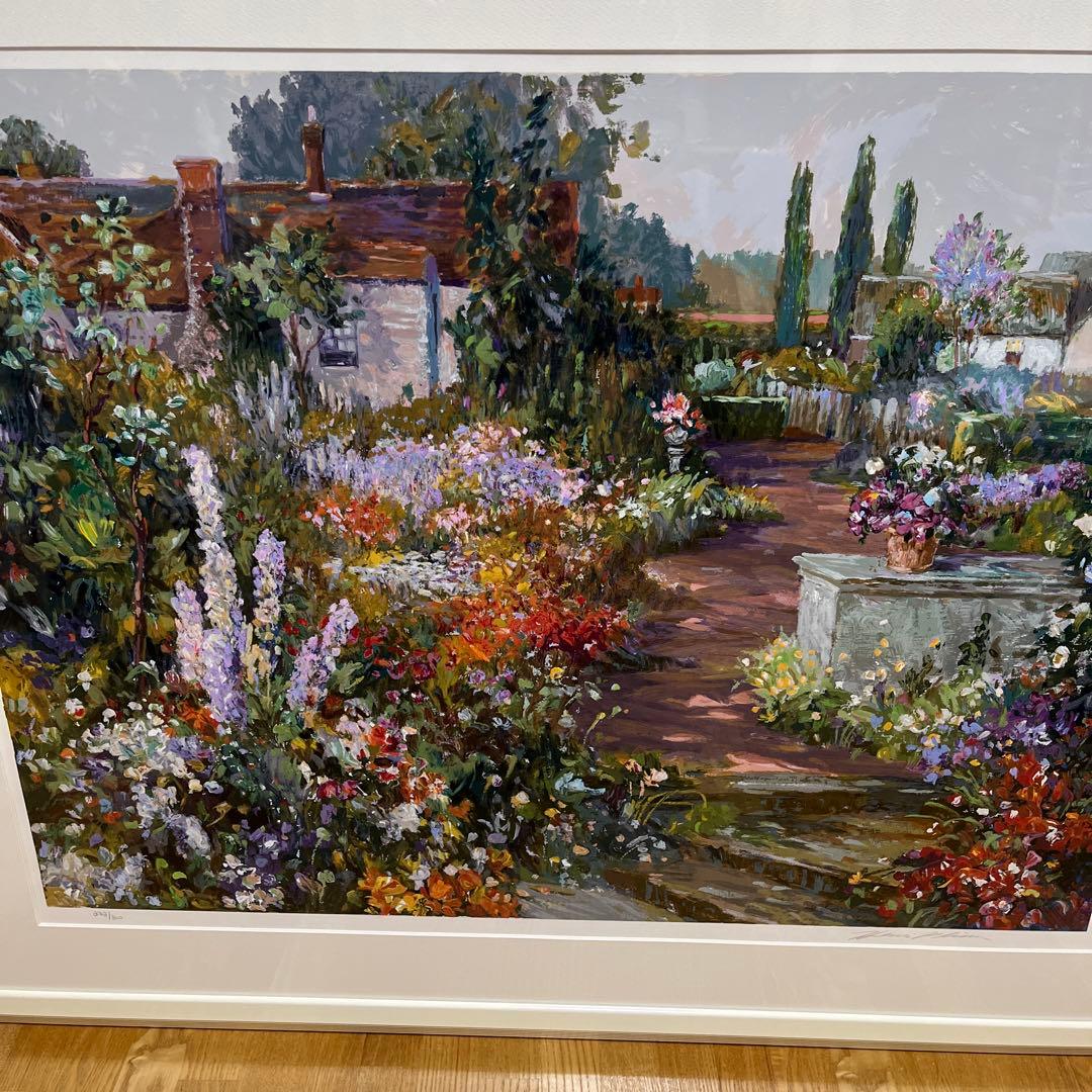 K55 アンリ　プリッソン画　ブリティッシュガーデン　ED No.272/300