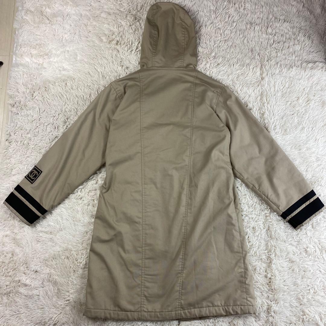 CHANEL シャネル スポーツライン フード モッズコート ココマーク