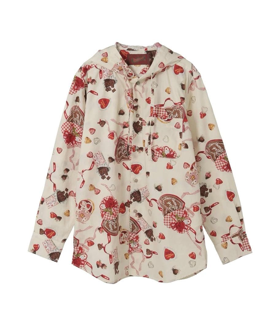 スウィートメモリーズ　ブラウス PINK HOUSE｜スウィートメモリーズプリントフードブラウス | Rakuten