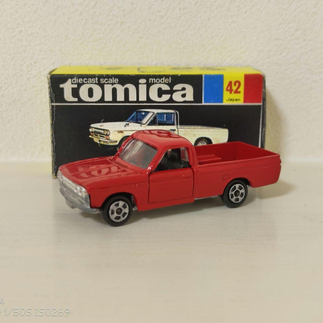 TOMICA トミカ ダットサン トラック 赤色 香港製 - メルカリ