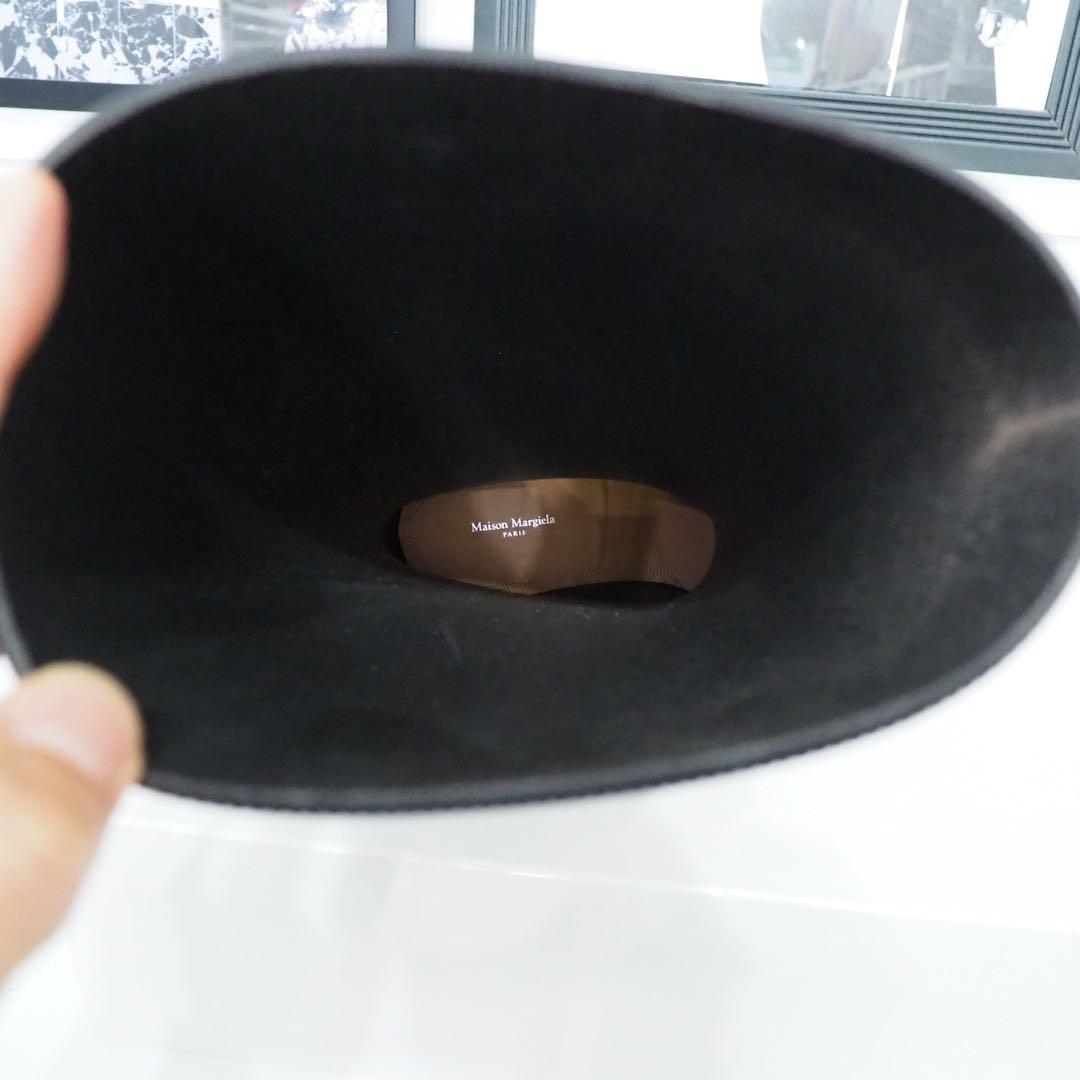 新品 定価179300円 メゾン マルジェラ タビ ロング ラバー ブーツ 黒