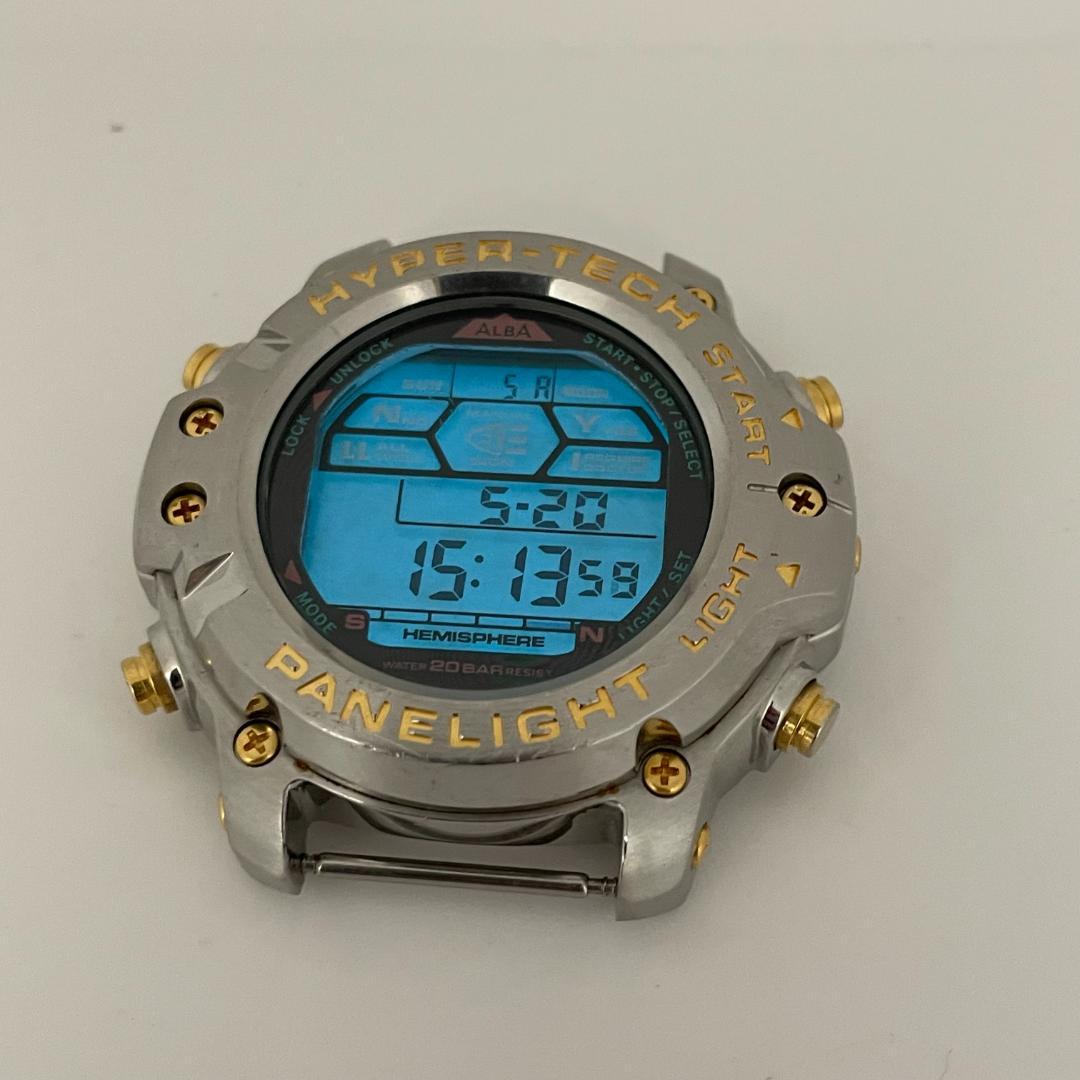 電池交換済み】セイコー ALBA ハイパーテック W820-4030ベルト欠品