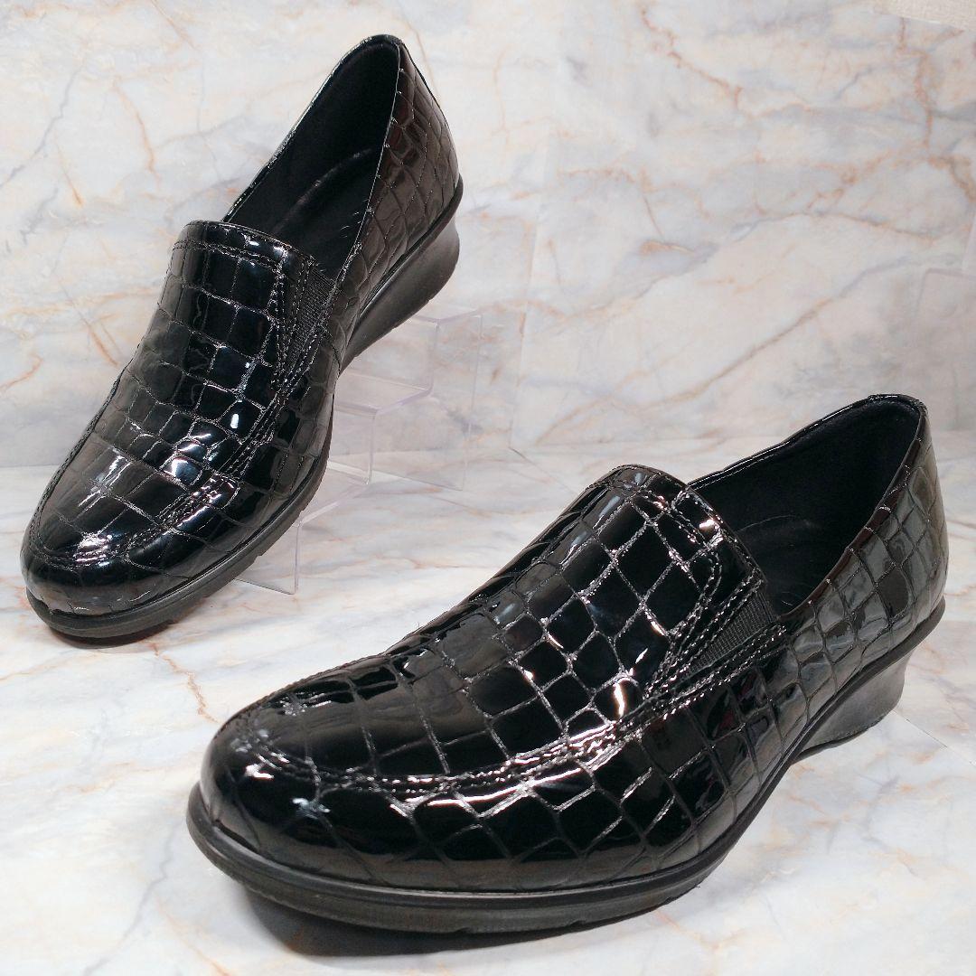 ECCO Felicia クロコ型押し 本革 エナメル ローファー 38 楽天市場】[ECCO公式] フェリシア 本革 レディース ローファー BLACK