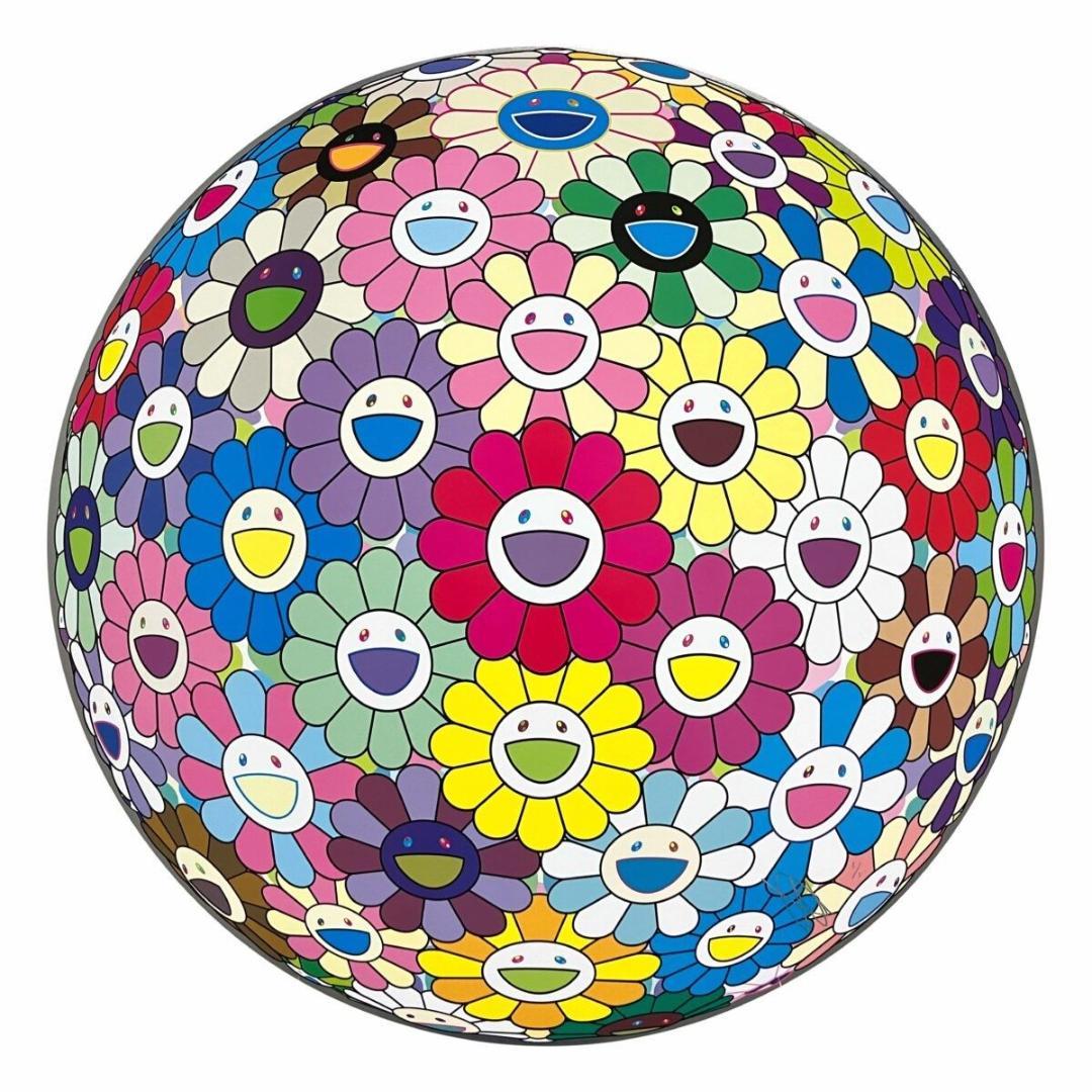 フラワーボール カラフル、ミラクル、スパークル 村上隆 ED300 ポスター フラワーボール カラフル ミラクル スパークル 村上隆 ED300 ポスター