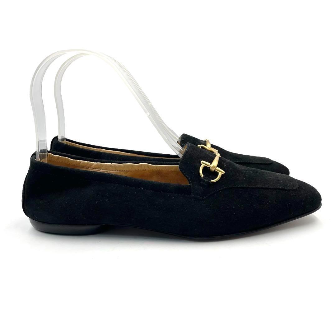 《未使用品》GUCCI グッチ ホースビット ビットモカシン ゴールド金具 黒系