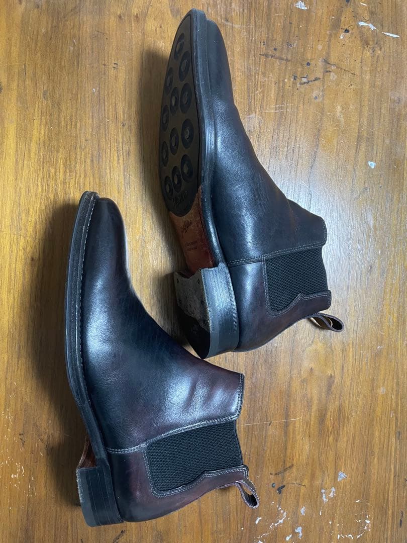 bolliniボリーニ サイドゴアブーツUK5.5 - メルカリ