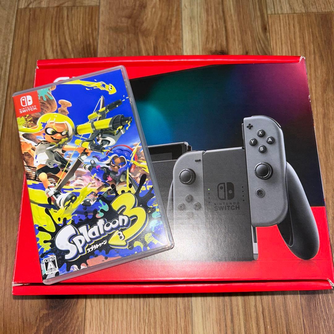 美品　Nintendo Switch 本体一式+スプラトゥーン3カセット付き Nintendo Switch 『新品』Nintendo Switch(有機ELモデル) スプラ