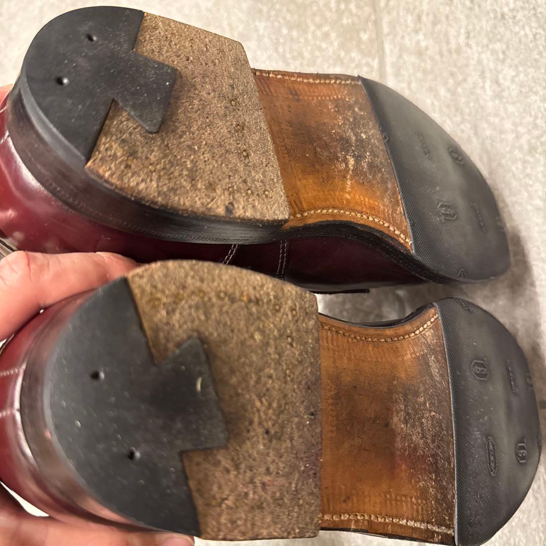 美品】ALDEN コードバン バーガンディ Uチップ 2210 シューツリー付