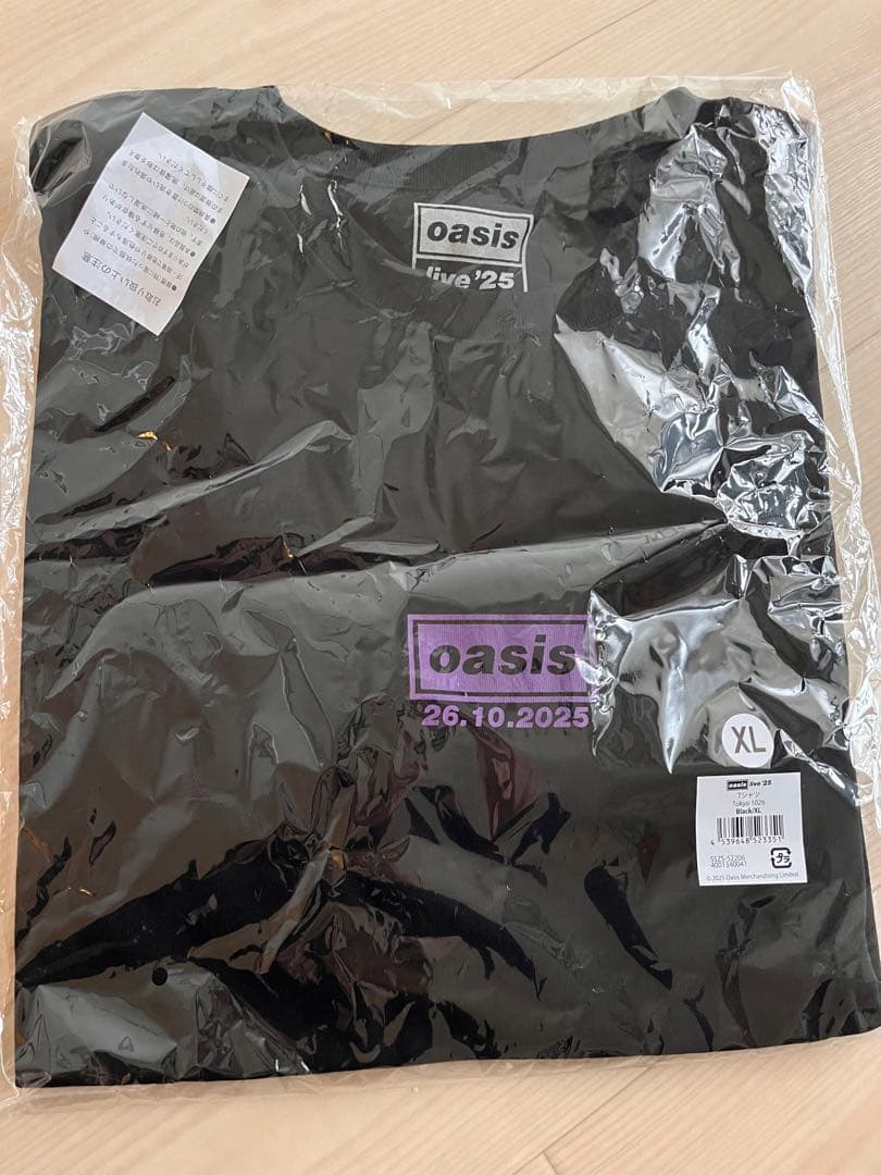 XL 江戸紫 oasis Tシャツ TOKYO 1026 東京限定 Oasis Tシャツ L TOKYO 東京限定 江戸紫 オアシス 2025 日付入り 10/26