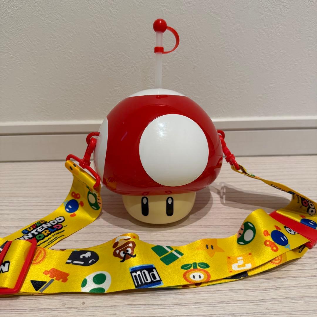 USJ マリオ キノコ ドリンクボトル ユニバ ジュース入れ ポップコーン