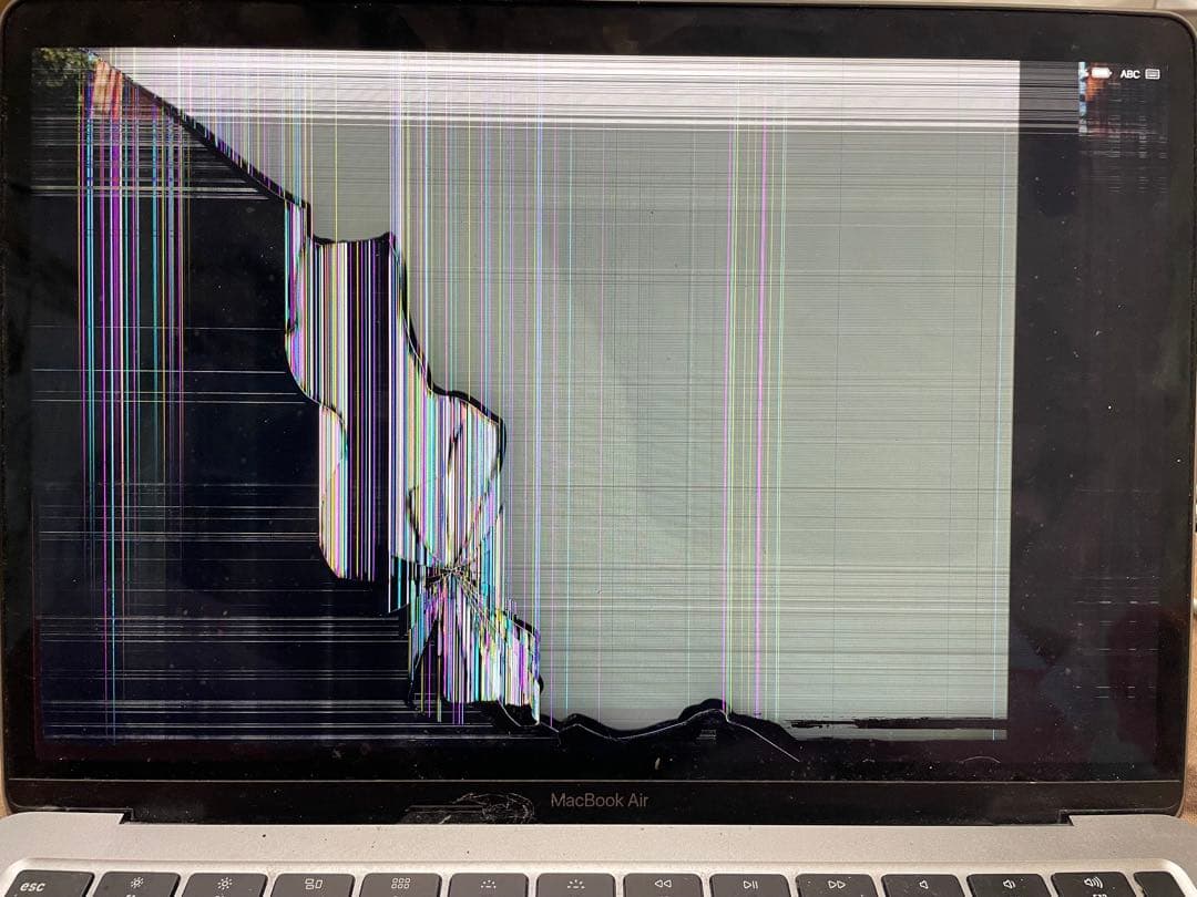 画面割れ】MacBook Air 2020 M1 13インチ シルバー - メルカリ