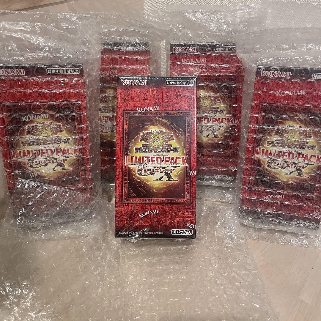 遊戯王 LIMITED PACK オシリスレッド 5箱 シュリンク付き コナミスタイル|KONAMIの公式通販サイト | 【2025年9月より順次お届け