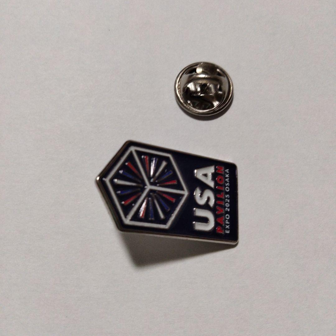 非売品】大阪関西万博 アメリカ館 記念ピンバッジ - メルカリ