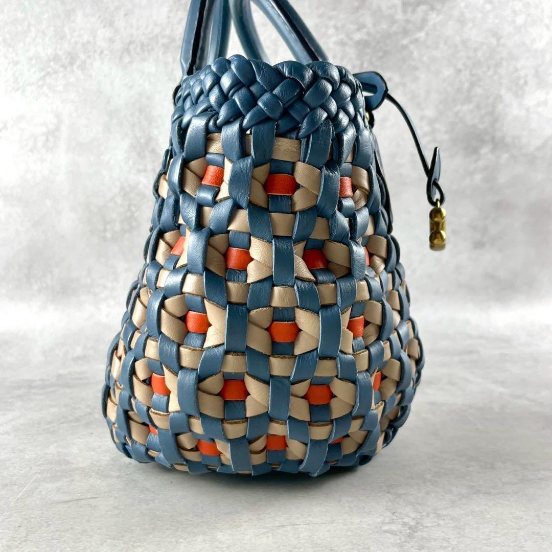 未使用級】COACH コーチ カゴバッグ ブルー系 2044-603 - メルカリ