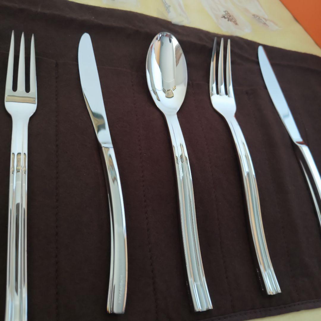 未使用・箱入り】エルメス オンド Onde 波 カトラリーセット 全6本