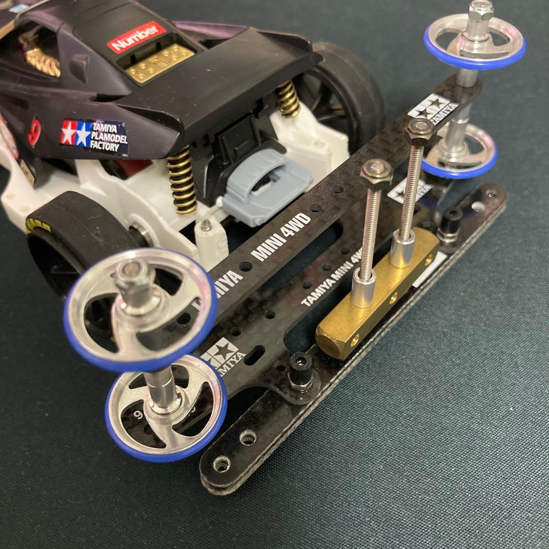 ミニ四駆 ブラックグラスホッパー2 MAシャーシ カーボンパーツ 脱脂済