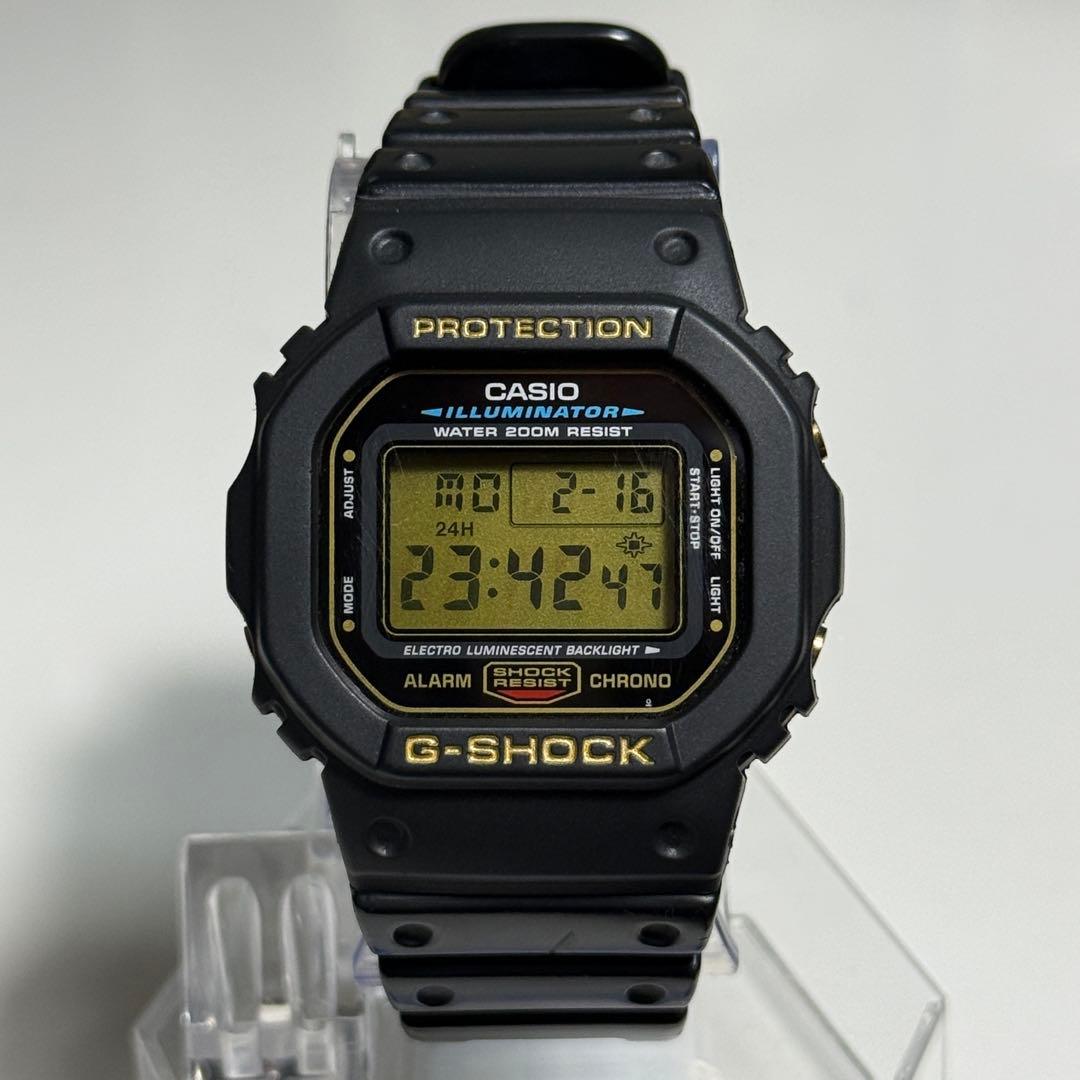 G-SHOCK DW-5600EG-9 初期型 ゴールド液晶 中古傷あり 希少 - メルカリ