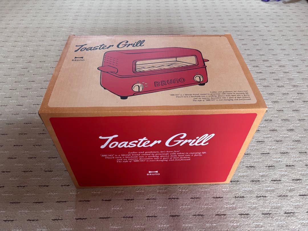 BRUNO トースターグリル　未使用（レッド） かわいくて男前！BRUNO新作「トースターグリル」を一足お先に徹底検証