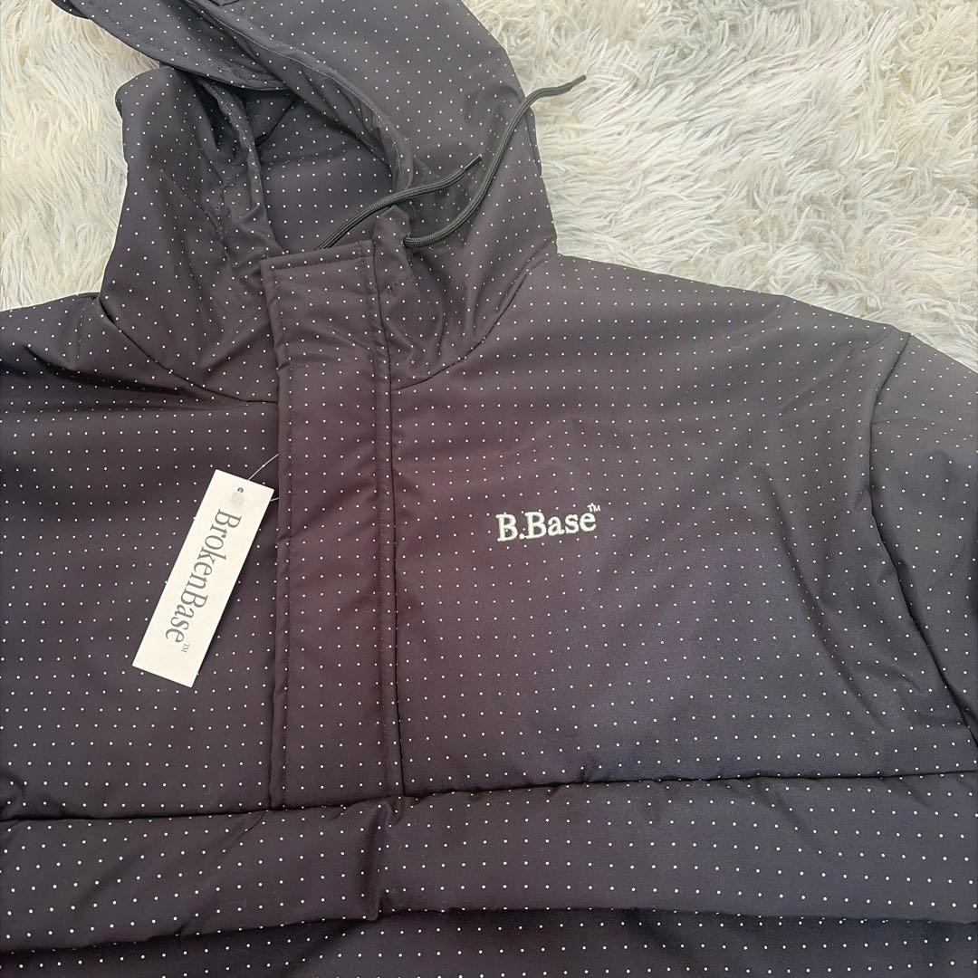 B.Base ドット柄 フード付きアノラックジャケット - メルカリ