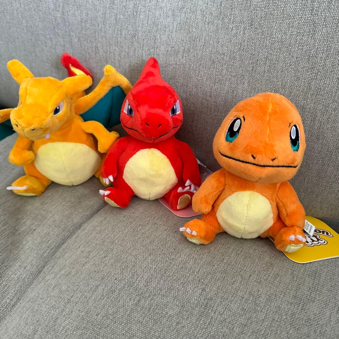 ポケモンフィット fit ぬいぐるみ ヒトカゲ リザード リザードン