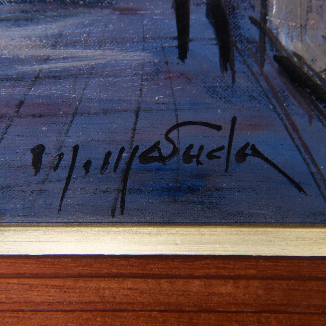 h*u様 【模写】増田誠 「パリー ブルーヴァル ヴォルテール」 油彩 6F