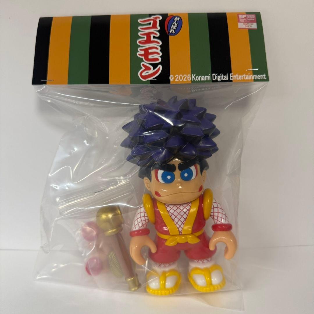 新品未開封 FTWRTOY×幻怪屋 がんばれゴエモン ソフビ コナミ