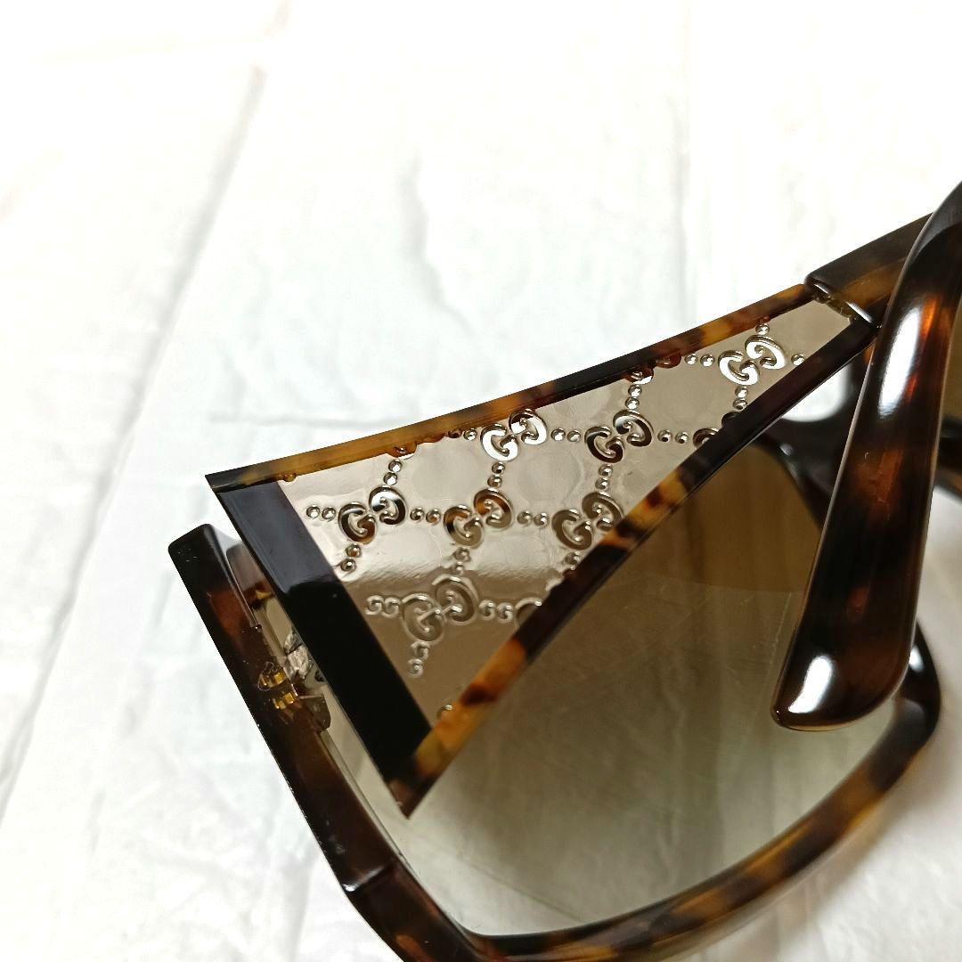 528 GUCCI サングラス マイクロGG ブラウン ケース・クロス付き