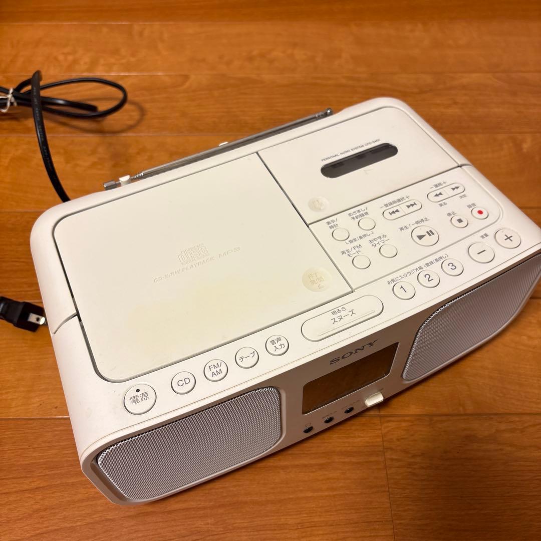SONY CD・MD・カセットデッキ ホワイト