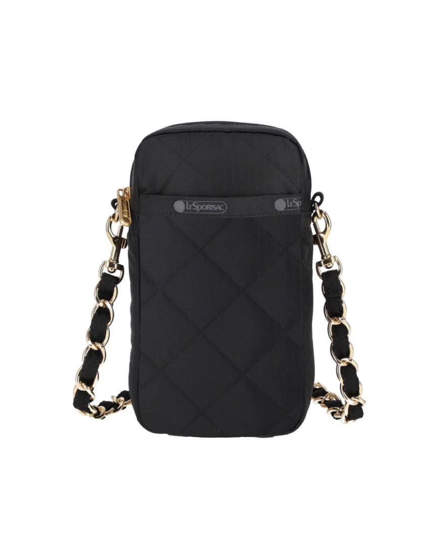 新品未使用 レスポートサック ブラックチェーンキルト スマホ