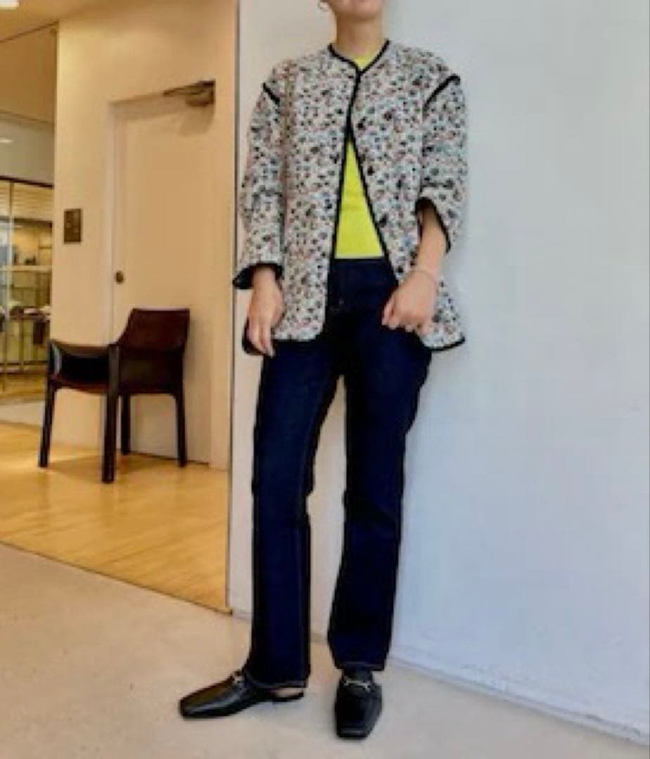 MACPHEE フローラルゴブラン ノーカラージャケット マカフィー 2023