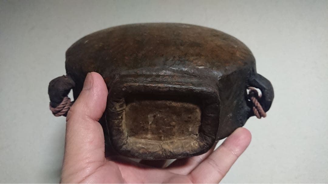 花器 李朝 扁壺 黒高麗 花入 漆塗 茶道 茶道具 華道 陶磁器 骨董 古