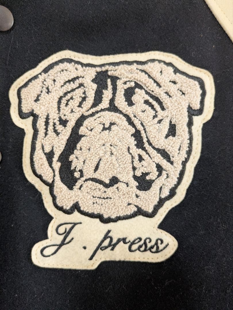 J. Press スタジャン 02 ネイビー/ホワイト Lサイズ