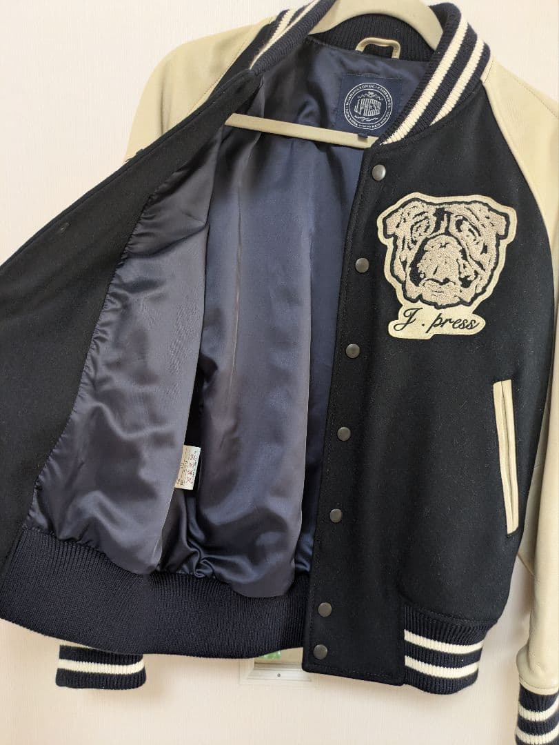 J. Press スタジャン 02 ネイビー/ホワイト Lサイズ
