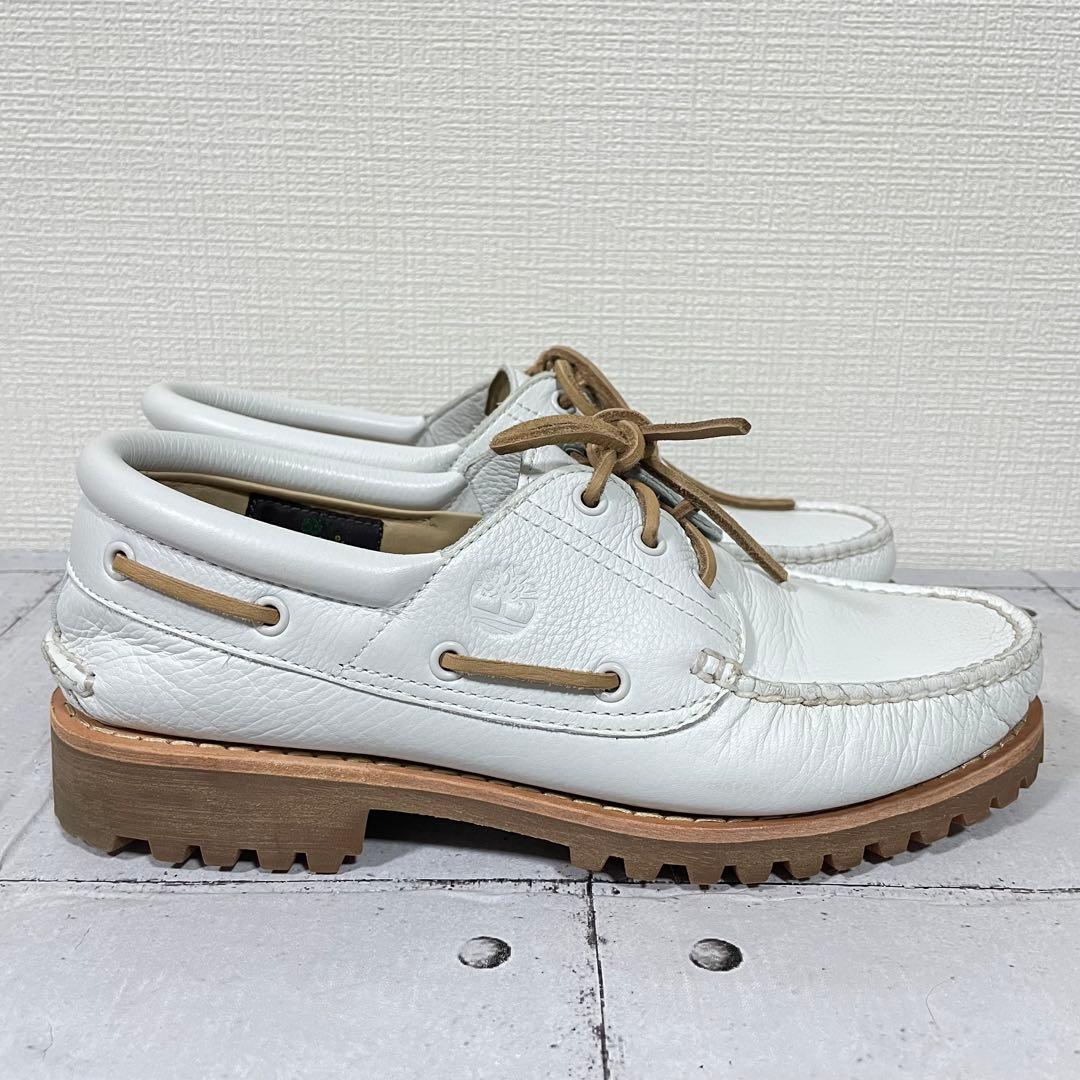 靴 Timberland 3EYE CLASSIC LUG WHITE 27.5cm