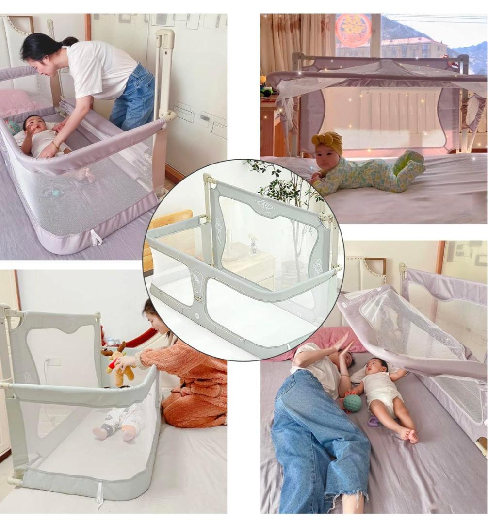 あ*み様 ベビーベッド ベッドガード 添い寝 120㎝×50㎝