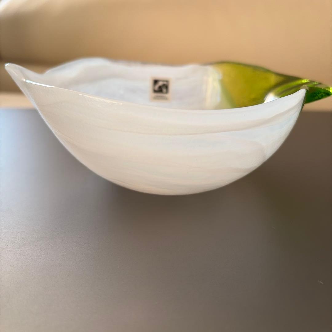 新品 月夜野工房 ガラス 皿 小鉢 ボウル 大根 スワール - メルカリ