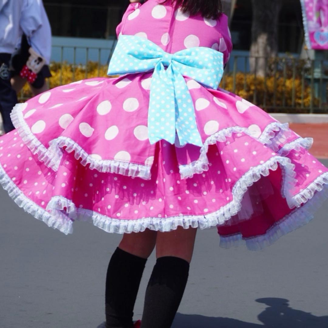 パルパルーザ ミニーちゃん風 キッズ ドレス ハンドメイド 110cmサイズ