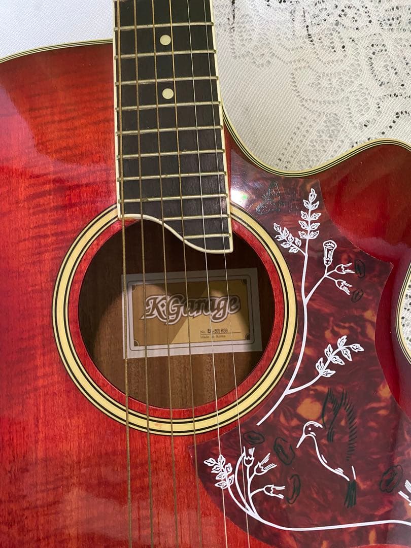 メ*1様 極上美品　ハミングバードK Garage エレアコ　音出し良好　アコギ