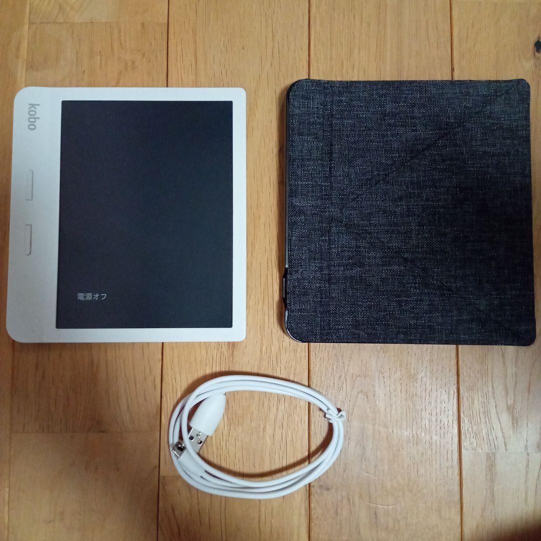 匿名配送】楽天kobo Libra H20 ホワイト 付属品完備 動作確認済 - メルカリ