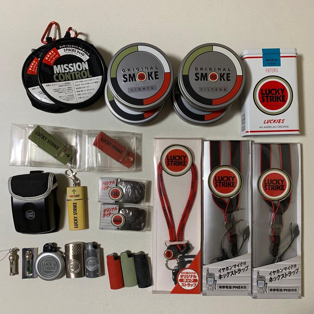 ラッキーストライク ノベルティー 販促品 非売品 セット まとめ売り ラッキーストライク ピンズ 2種セット ノベルティ アンティークの通販