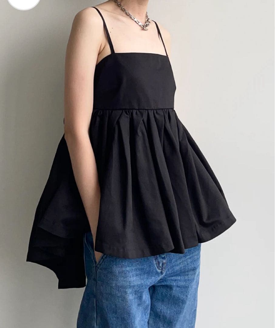 Toh トー VICKY CAMI-TOPS Black キャミトップス 黒