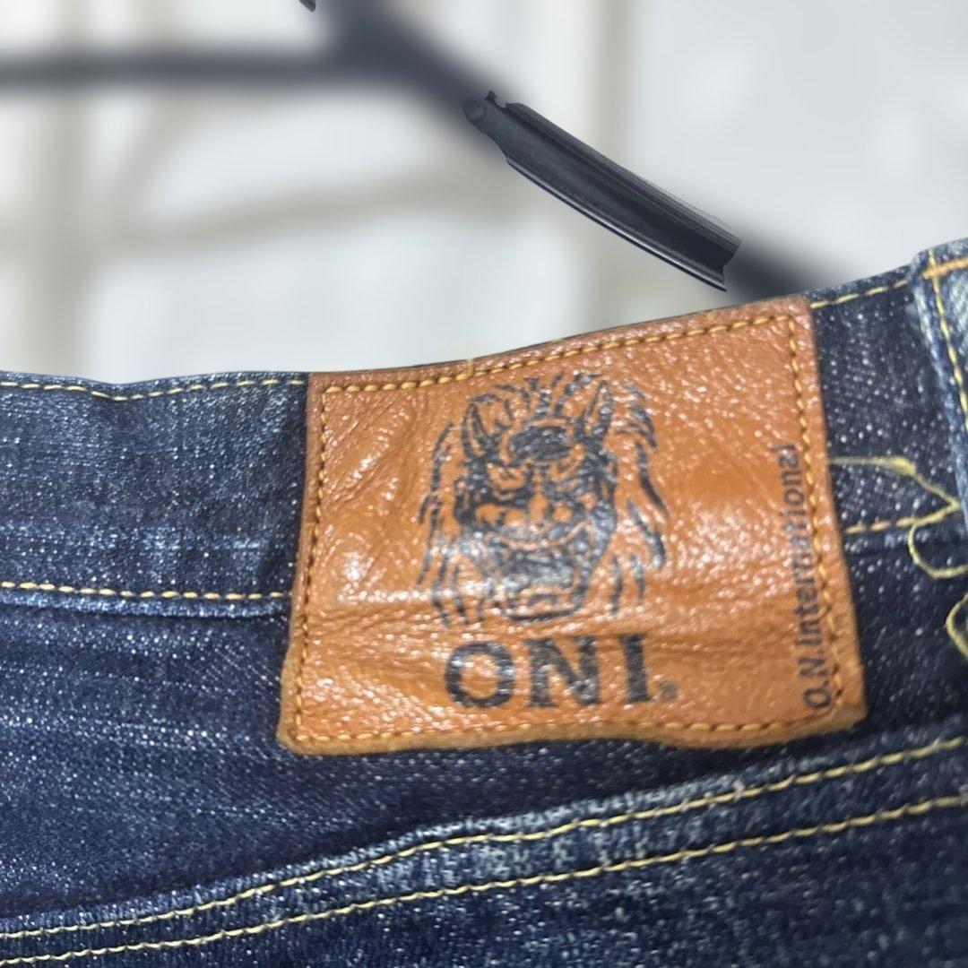 ONI DENIM 鬼デニム 濃紺セルビッジデニム ジーンズ 日本製 W33 - メルカリ