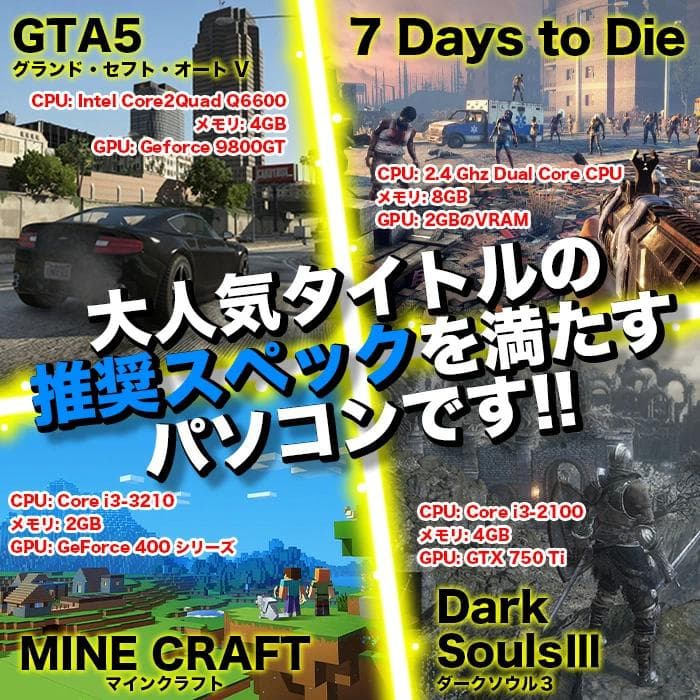 激安ゲーミングPCフルセット】i7 6700 GTX MS Office搭載 - メルカリ